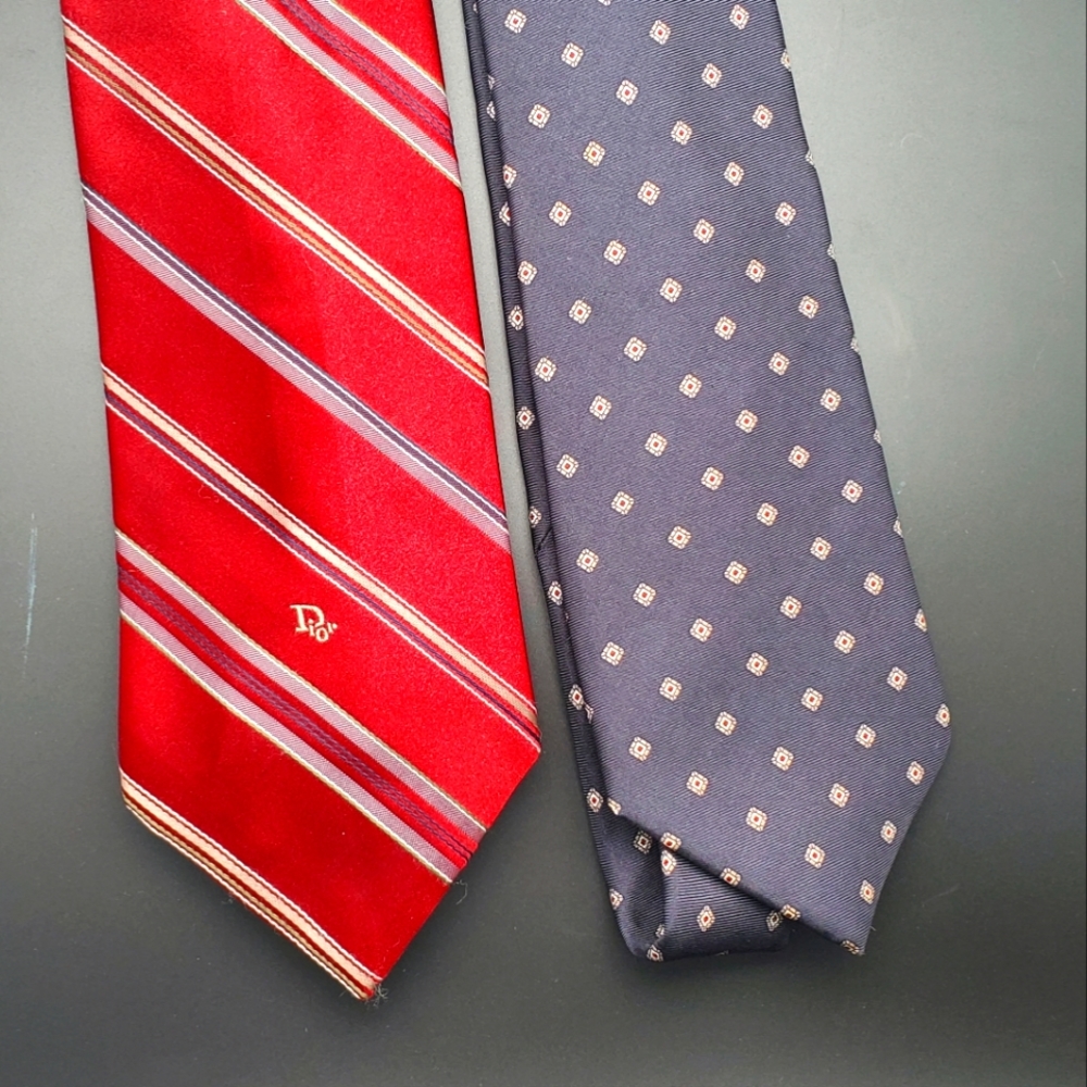 2 Christian Dior Ties